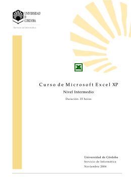 Manual de Microsoft Excel XP - nivel intermedio -