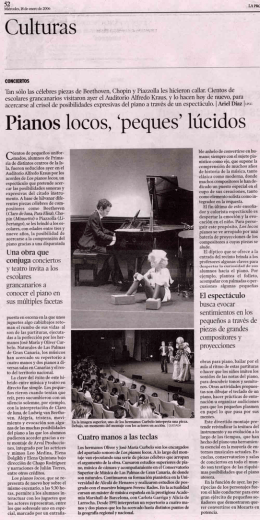 Pianos Locos, `peques` lúcidos.