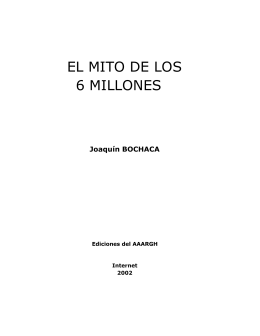 EL MITO DE LOS 6 MILLONES