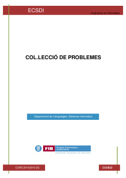 Colección - Departament de Llenguatges i Sistemes Informàtics