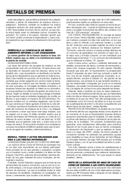 RETALLS DE PREMSA 106 - Associació Cultural Tossal Gros