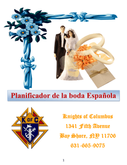 Planificador de la boda Española