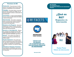 ¿Qué es RtI? RtI