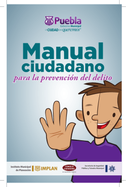Manual Ciudadano para la Prevención del Delito