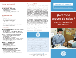 HCAP Brochure - ESP no OSF - The Children`s Aid Society