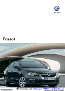 Catálogo del Volkswagen PASSAT