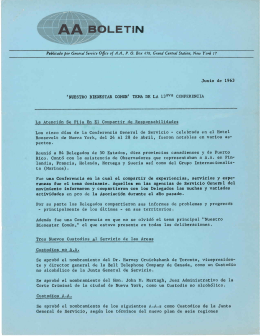 Box 459 - Junio 1963 - `Nuestro Bienestar Comun` Tema de la