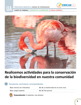 Realicemos actividades para la conservación de la