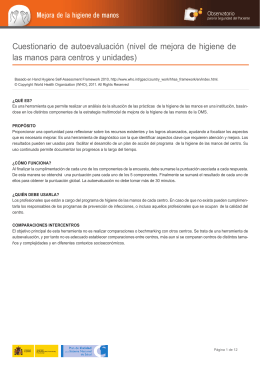 Marco de autoevaluación de
