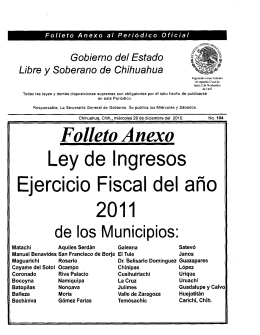 Gobierno del Estado ` ¿¿ - H. Congreso del Estado de Chihuahua