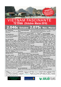 VIETNAM FASCINANTE (M.Pensión) 12Días