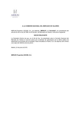 Project Crown- HR anuncio OPA Testa