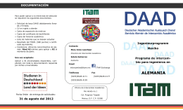 Folleto DAAD 2015 - Intercambio Académico