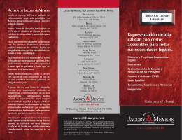 General Legal Brochure (Spanish)