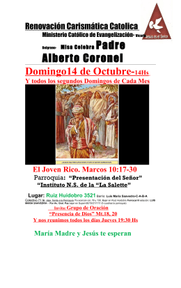 Alberto Coronel Domingo14 de Octubre-14Hs