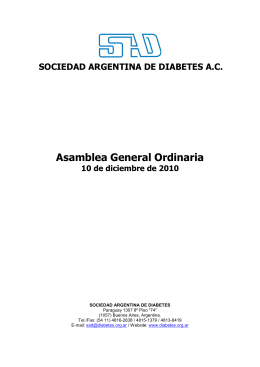 Ver - Sociedad Argentina de Diabetes