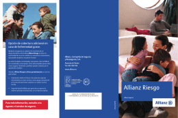 Folleto Allianz Riesgo