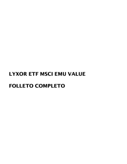 LYXOR ETF MSCI EMU VALUE FOLLETO