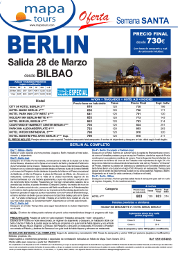 01-03-13 BERLIN Semana Santa BIO desde 730