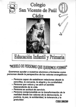 Educación Infantil y Primaria - Colegio San Vicente de Paúl