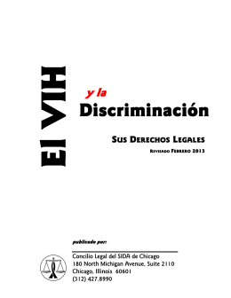 El VIH y la Discriminación