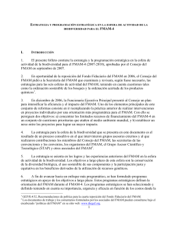 1 I. 1. El presente folleto contiene la estrategia y la programación