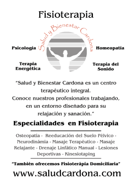 Folleto Fisioterapia David Cardona