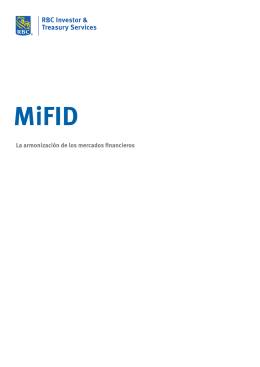 Folleto MiFID