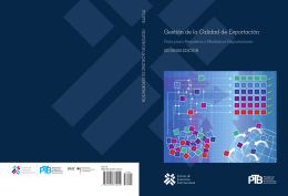 Gestión de la calidad de exportación: Guía para pequeños y