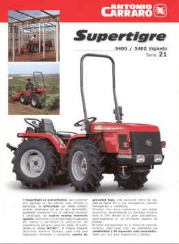 Tractor compacto Antonio Carraro Supertigre 5400