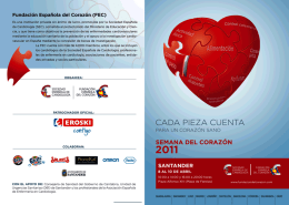 Consulta el programa de la Semana del Corazón de Santander