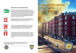 PROTECCIÓN CONTRA INCENDIOS – apartamentos
