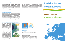 Folleto REDIAL / CEISAL 2012 - América Latina