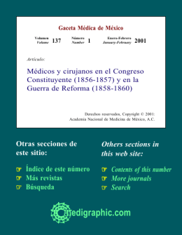 Médicos y cirujanos en el Congreso Constituyente