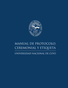 manual de protocolo, ceremonial y etiqueta