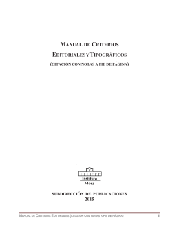 Manual de criterios editoriales y tipográficos