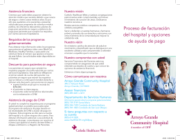 Proceso de facturación del hospital y opciones de ayuda de pago