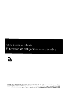 3 emision obligaciones