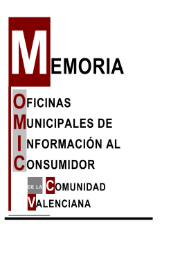 memoria OMIC 2010 - Ayuntamiento de Callosa de Segura
