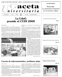página 1. - La gaceta de la Universidad de Guadalajara