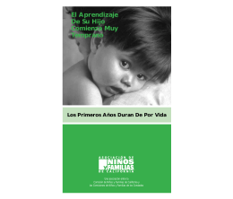 El Aprendizaje De Su Hijo Comienza Muy Temprano