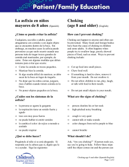 Age 8 and older - Children`s Hospitals and Clinics of Minnesota