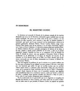 In memoriam. El Maestro Guido