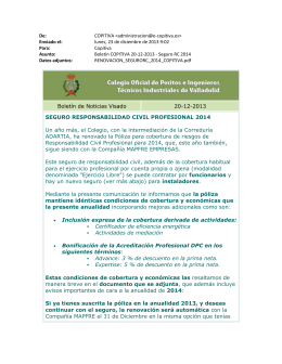 Boletín VISADO de 17-12 - Colegio Oficial de Ingenieros Técnicos