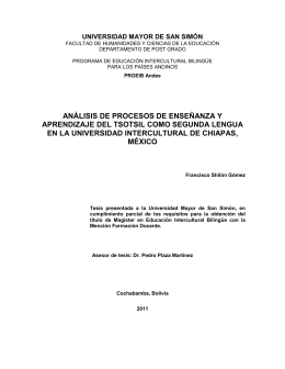 análisis de procesos de enseñanza y aprendizaje