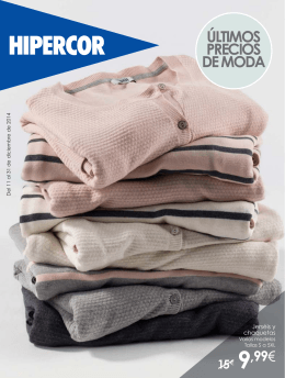 Folleto ofertas Hipercor moda diciembre 2014