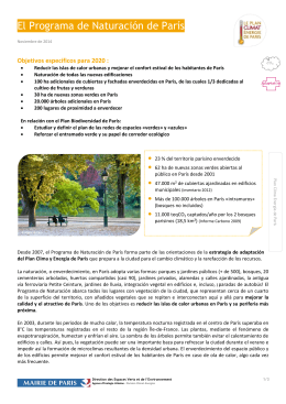 El Programa de Naturación de París