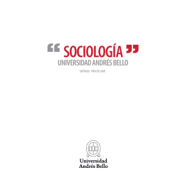 SOCIOLOGÍA - Facultades - Universidad Andrés Bello
