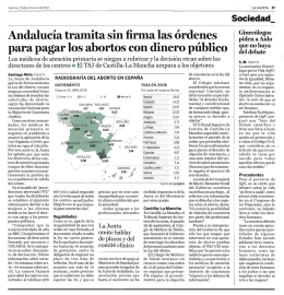 Andalucía tramita sin ﬁrma las órdenes