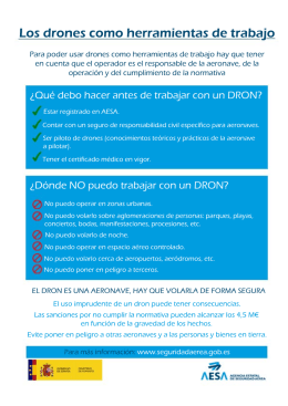 Los drones como herramientas de trabajo